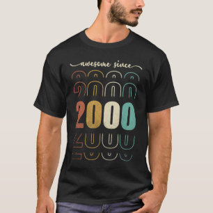 23 jaar oude dag Vintage sinds 2000 23e verjaardag T-shirt