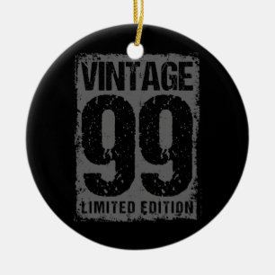 23 jaar oude Vintage 1999 23e verjaardag Keramisch Ornament