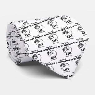 23 Psalm Sheep Fun Necktie Stropdas