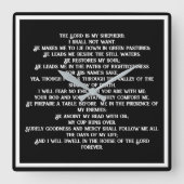 23 Psalm Vierkante Klok (Voorkant)