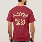 "23 Scoop (knapperig) T-shirt (Achterkant)