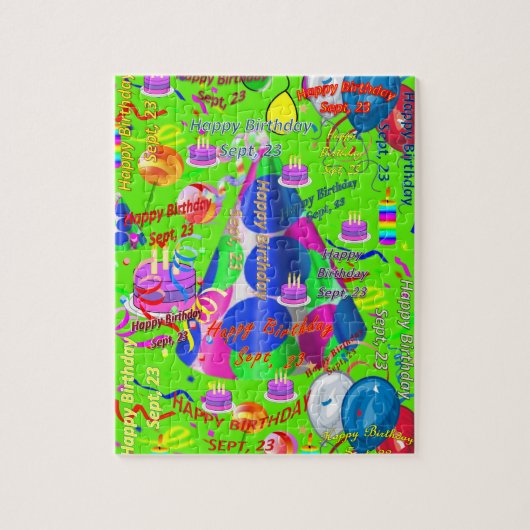 23 september Jigzaag Puzzle Legpuzzel (Verticaal)