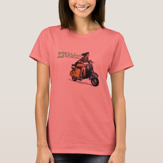 23 Skidoo Shirt - blauwe ringer (Voorkant)