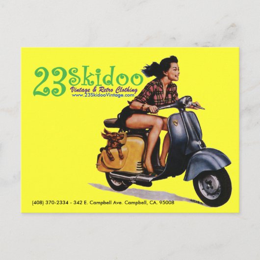 23 SkiPostcard Briefkaart (Voorkant)