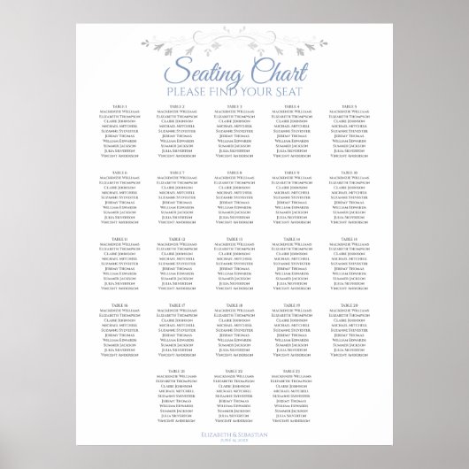 23 Tableau Mariage bleu et gris (Devant)