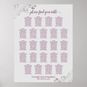 23 Tableau Mariage Cassis sur le  gris (Devant)