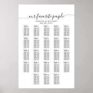 23 Tafel Grote Trouwgast Stoelen Plattegrond Poster