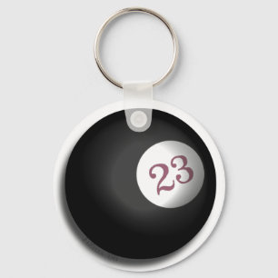 23 Vier lederkleppen Sleutelhanger