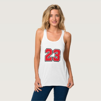 23 Vintage Varsity Sporten Nummer Tank Top