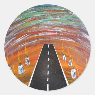 23/ Weg van lijden Ronde Sticker