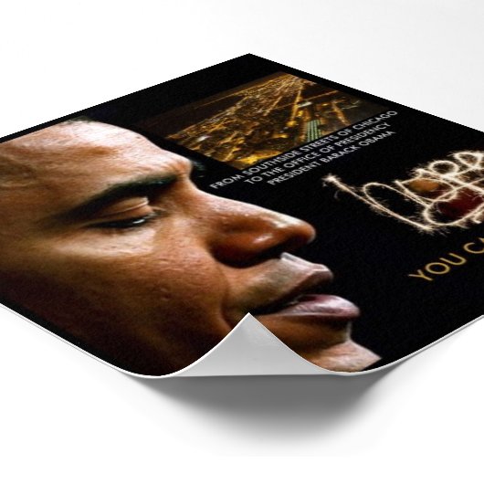 '23 x 23' 44e president Barack Obama Poster (Hoek)