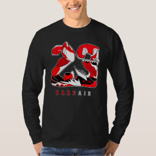 23 Zeldzame Air Reverse Black Toe 1s Overeenkomend T-shirt