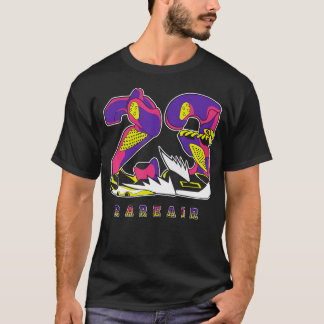 23 Zeldzame lucht Uptempo zwart Multi Color Matchi T-shirt