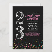 23e anniversaire Invitations (Devant)