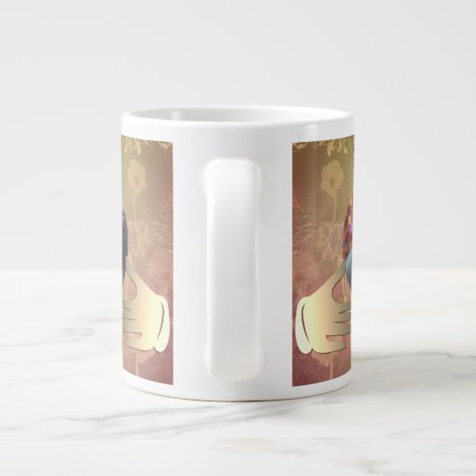 23e bruiloft Jubileum Topaz Claddagh Extra Grote Beker (Achterkant)