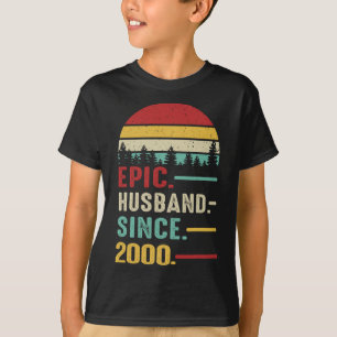 23e bruiloft Jubileum voor Hem Epic Man Sinc T-shirt