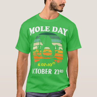 23e cadeau voor C op dag van de Mole Day Avogadro T-shirt