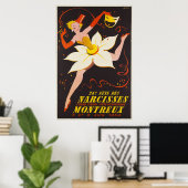 23e Fête des Narcisses, Montreux, Poster Annonce V (Bureau à domicile)