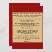 23e Invitation russe au psaume (Devant / Derrière)