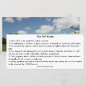 23e Kaart van het Psalm Prayer (Voorkant / Achterkant)