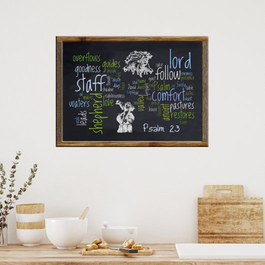 23e Psalm-karton 1 Poster (Keuken)