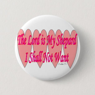 23e psalm-roze hart-cadeaus ronde button 5,7 cm