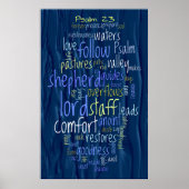 23e psalm stromend water poster (Voorkant)