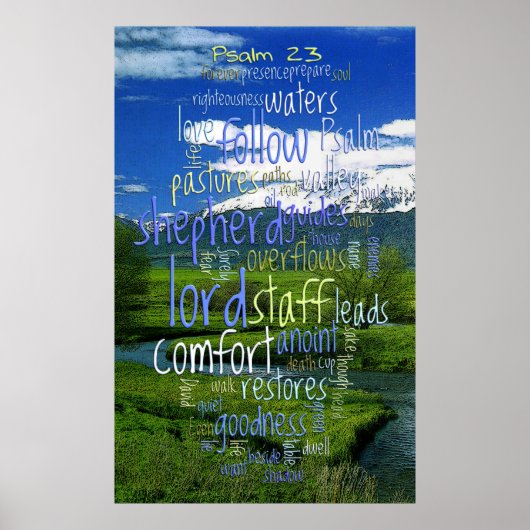 23e Psalm Valley Uitzicht Poster (Voorkant)