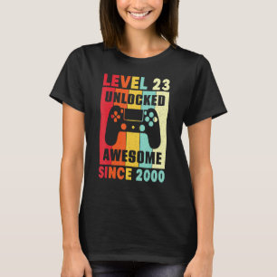 23e Shirt op jaardag 23 jaar oud niveau 23 niet-ve