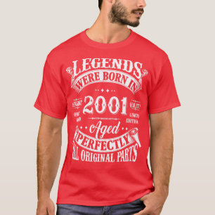 23e T-shirt 23 jaar oude legendes geboren in 200