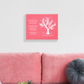 23e toile d'arbre généalogique du psaume, Crimson (Insitu(Salon))
