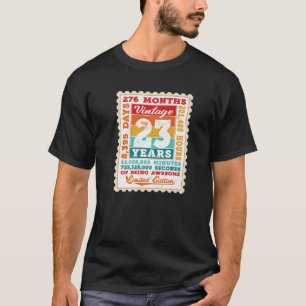 23e verjaardag 23 jaar oude  poststempel B T-shirt