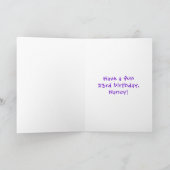 23e verjaardag: Fun Cake and Candles + Custom Name Kaart (Binnen)