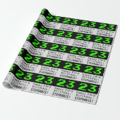 23e verjaardag - Nerdy / Geeky Style "23" en naam Cadeaupapier (Uitgerold)