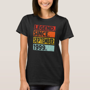23e verjaardag sinds september 1999 23 jaar t-shirt