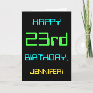 23e verjaardag van het thema Fun Digital Computing Kaart