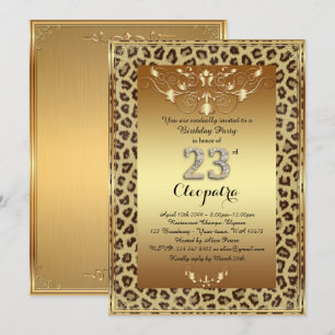 23e, Verjaardagsfeest 23e, Royal Cheetah goud plus Kaart