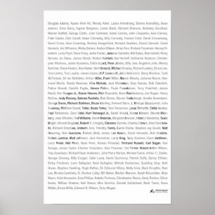 23x35 Afdrukken - Atheïst Apparel Roll Call - Whi Poster