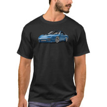 240sx blauwe auto tekening
