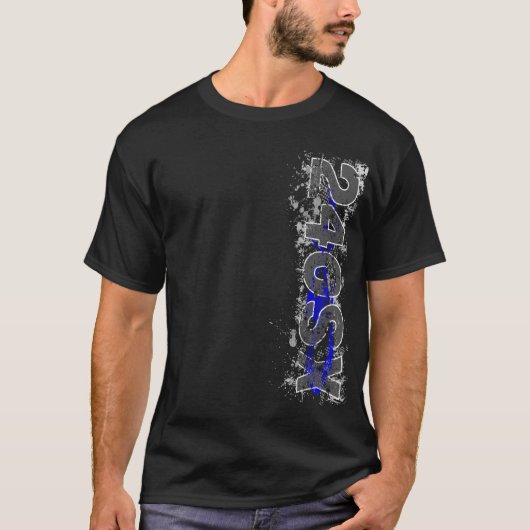 240SX Vert Blue v2 T-Shirts (Voorkant)