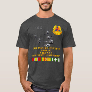 240th Assault Helikopter Co w 12th CAB w VN SVC T-shirt