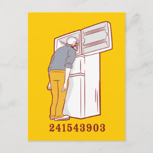241543903 diepvriesdroog met humoristische shirt briefkaart