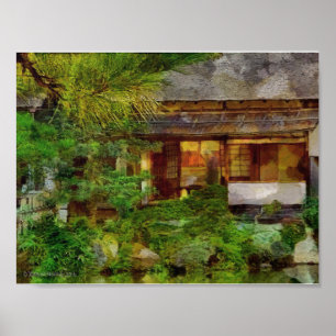 241 Japanse tuinbezoeker Poster