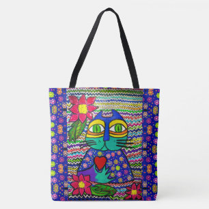 241- Kisa the Cat - Canvas tas