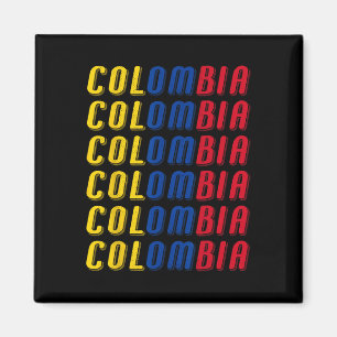 2425 Colombia Vlag Voetbalshirt Kit Sport Uniform Magneet