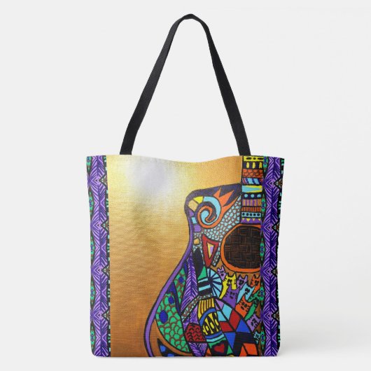 242 - Gitaar - Canvas tas (Achterkant)