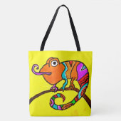244 - Chameleon - Canvas tas (Voorkant)