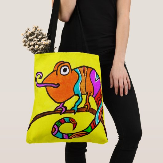244 - Chameleon - Canvas tas (Dichtbij)