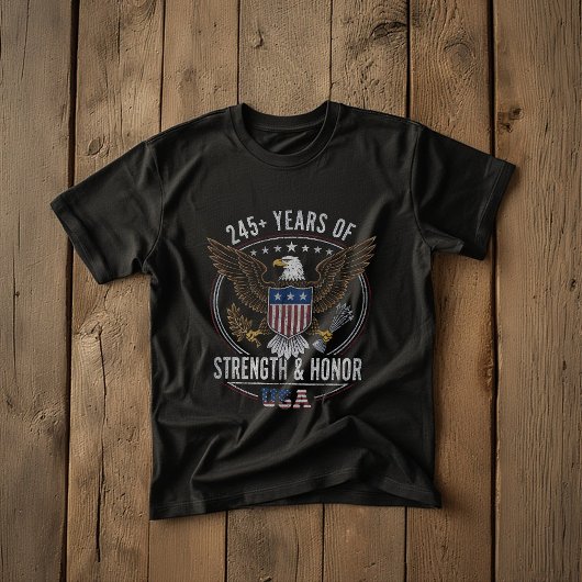 245+Y Marine Corps Birthday Proud Veteran T-Shirt