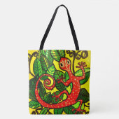 247 - Gecko rouge - Sac fourre-tout (Devant)